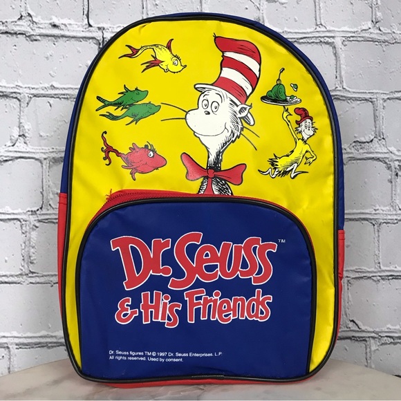 Dr. Seuss & His Friends Children’s 1997 Vintage Cat In The Hat Mini Book Bag - Picture 1 of 15